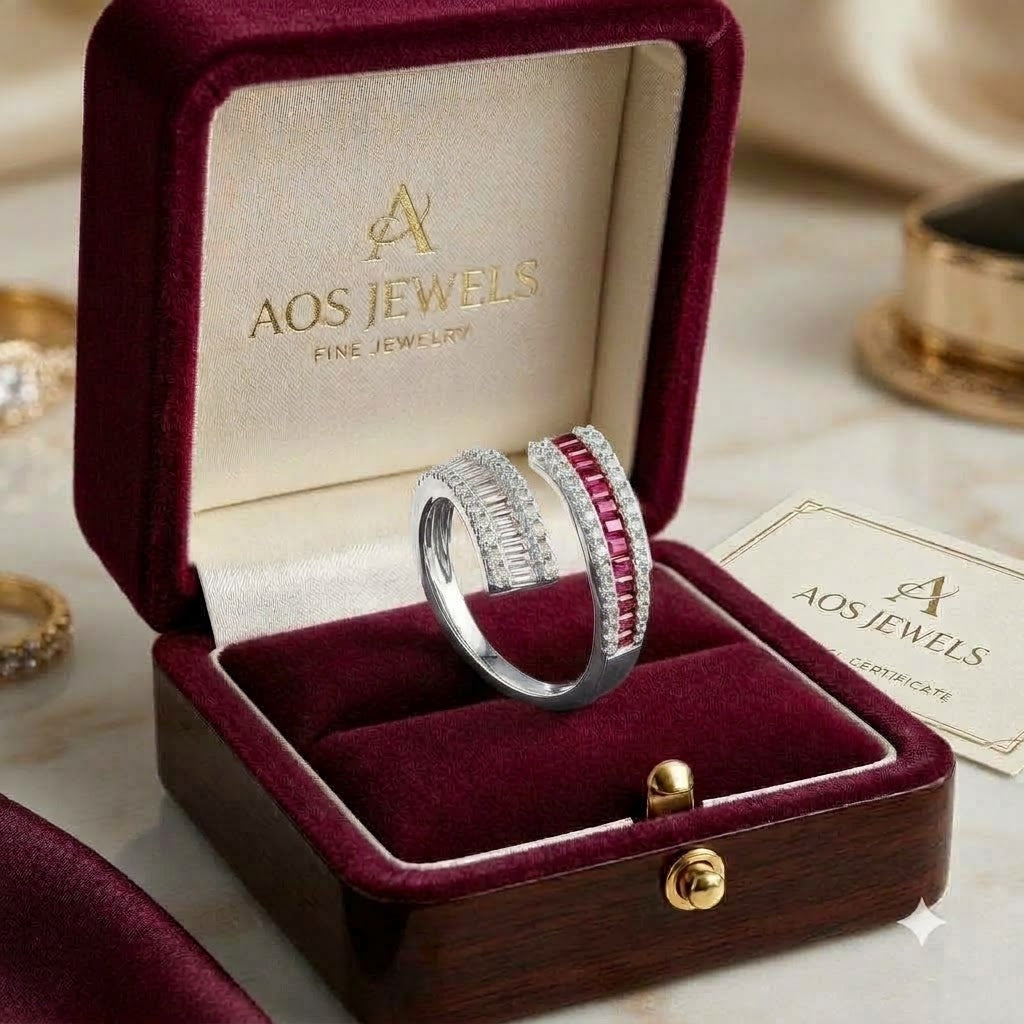 The 'Duality' Two-Tone Wrap Silver Ring