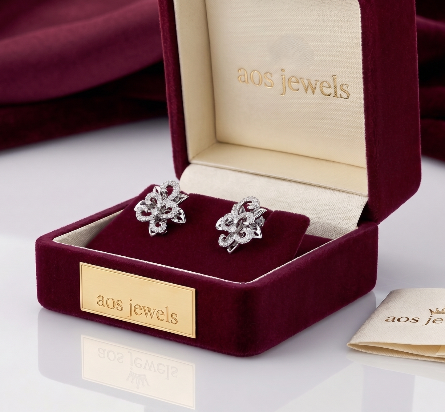 The Enchanted Lotus Silver Earrings