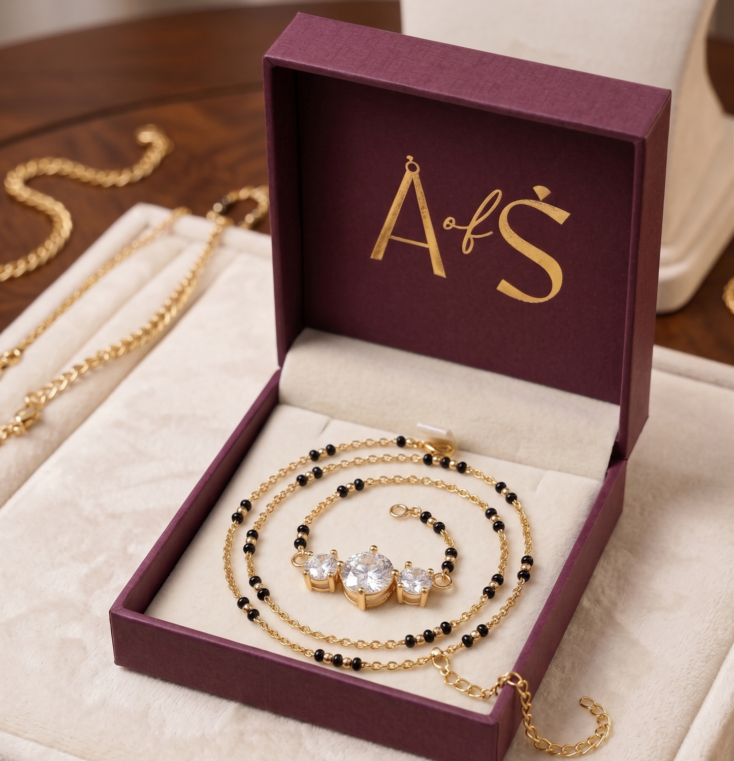 The Classic & Graceful Triad Solitaire Silver Mangalsutra