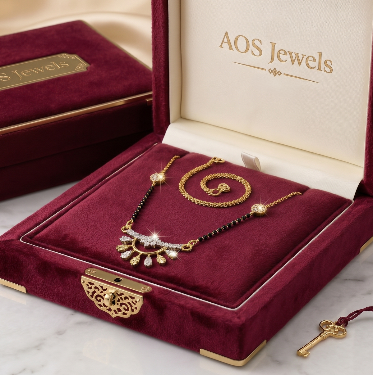 The Radiant Canopy Silver Mangalsutra