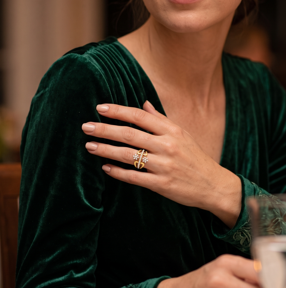 The Botanical Open-Work Silver Ring