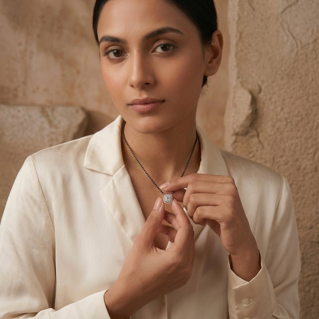 The 925 silver mangalsutra