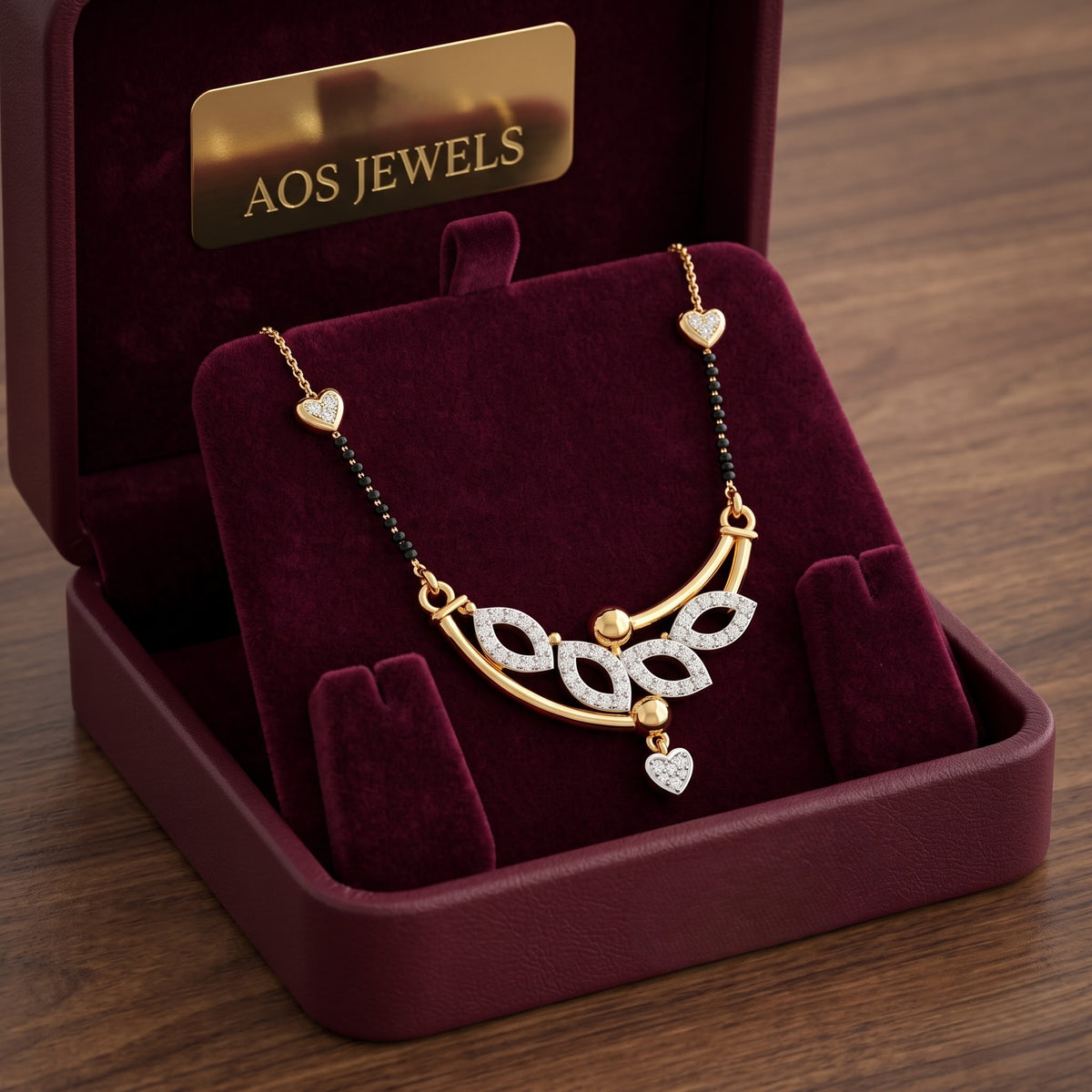 The Luminous Vine Arch Silver Mangalsutra