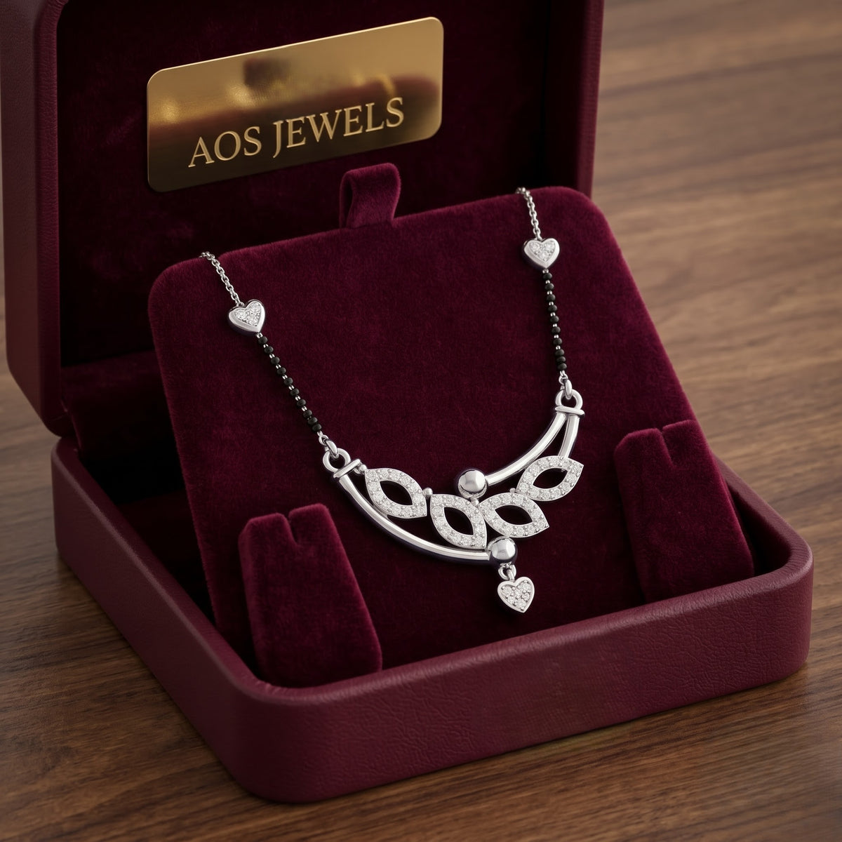 The Luminous Vine Arch Silver Mangalsutra