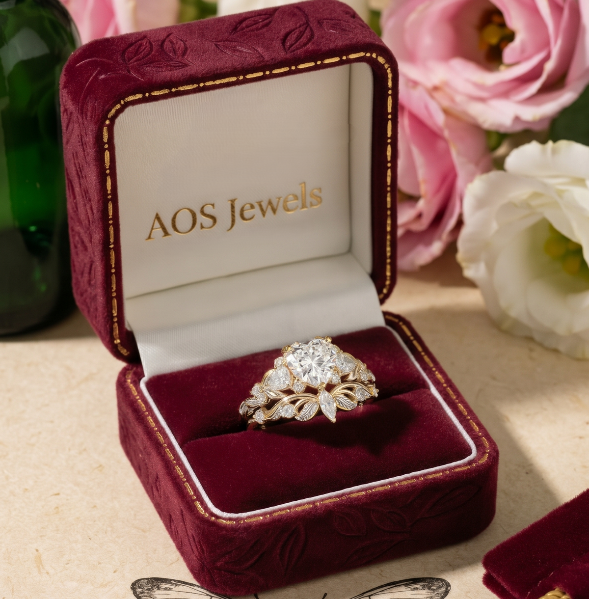 The Woodland Romance Heart Silver Ring