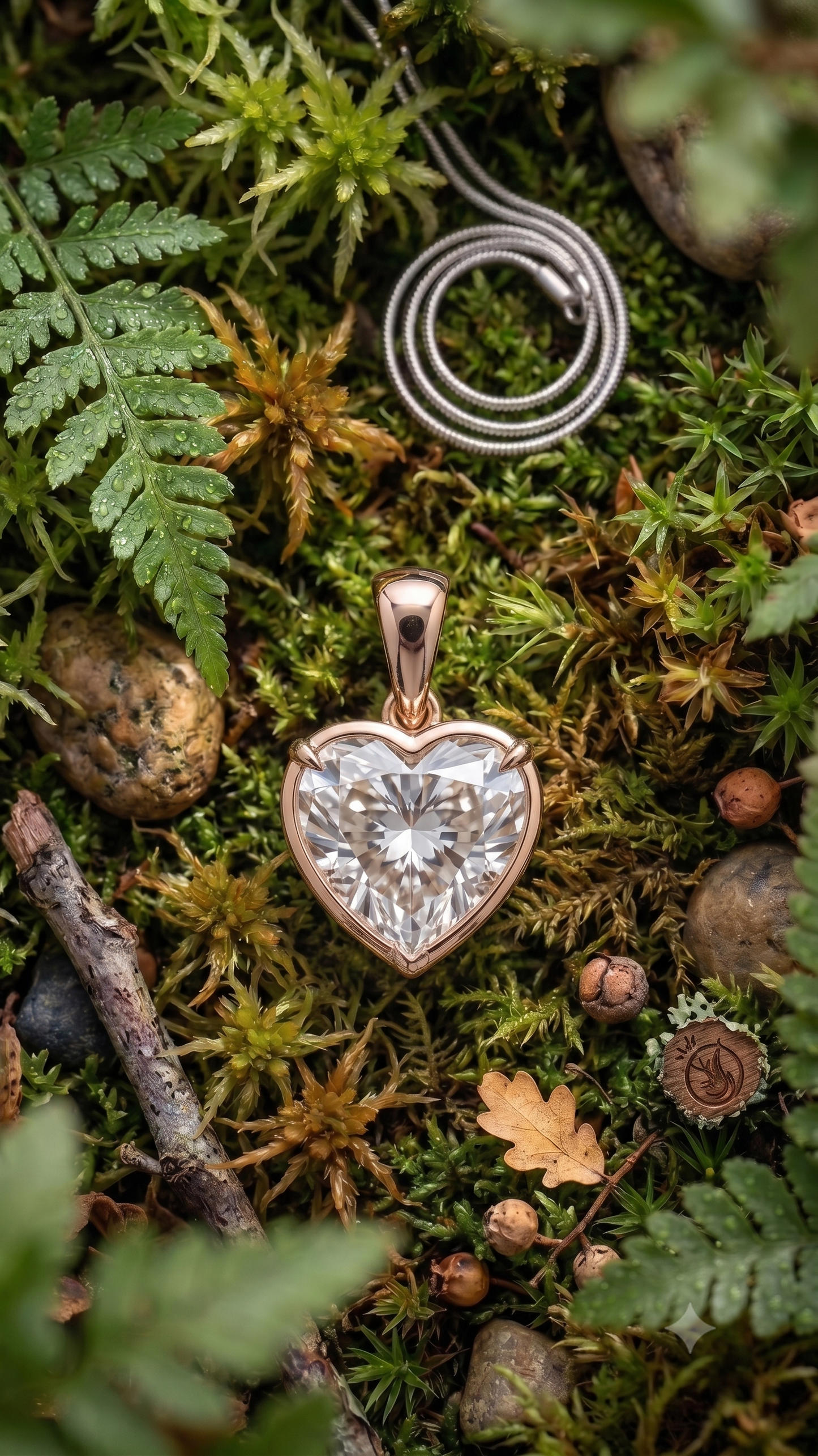 The Rose Gold 925 Silver Pendant