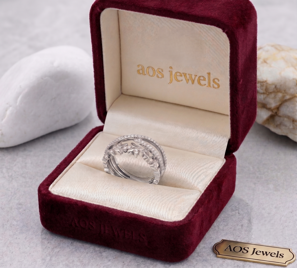 The 'Enchanted Forest' Layered Silver Ring