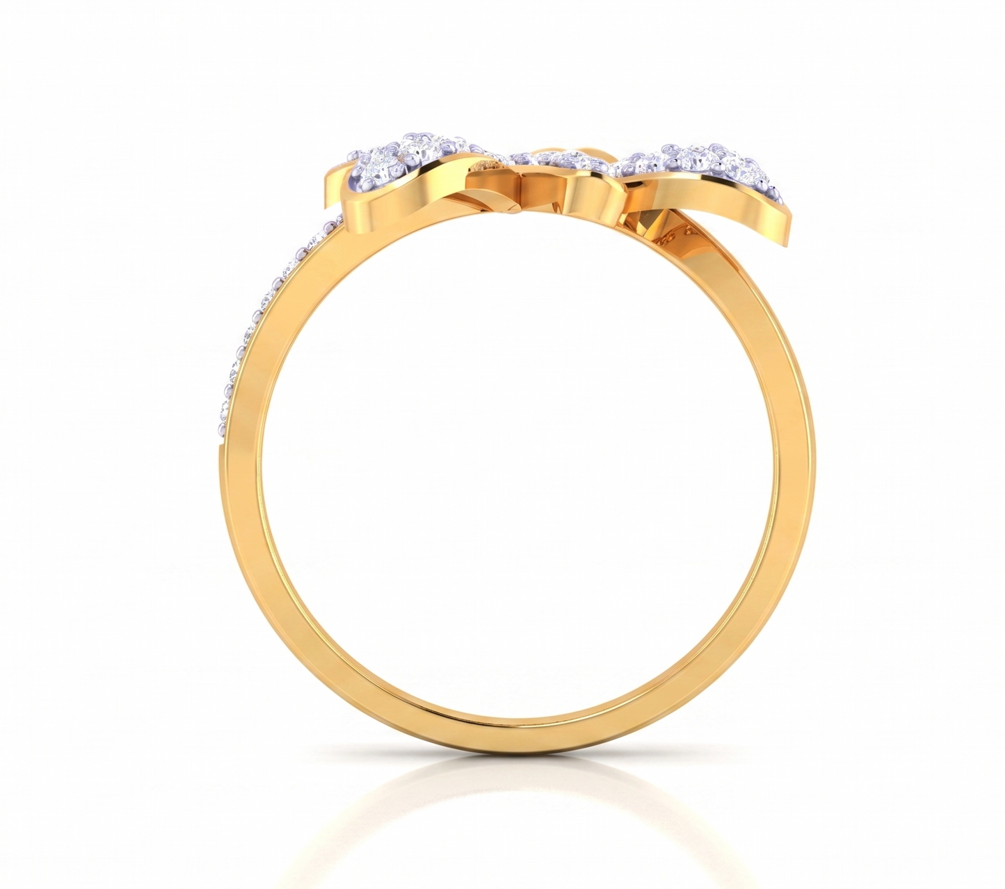 The Ethereal Twin Flight Silver Ring