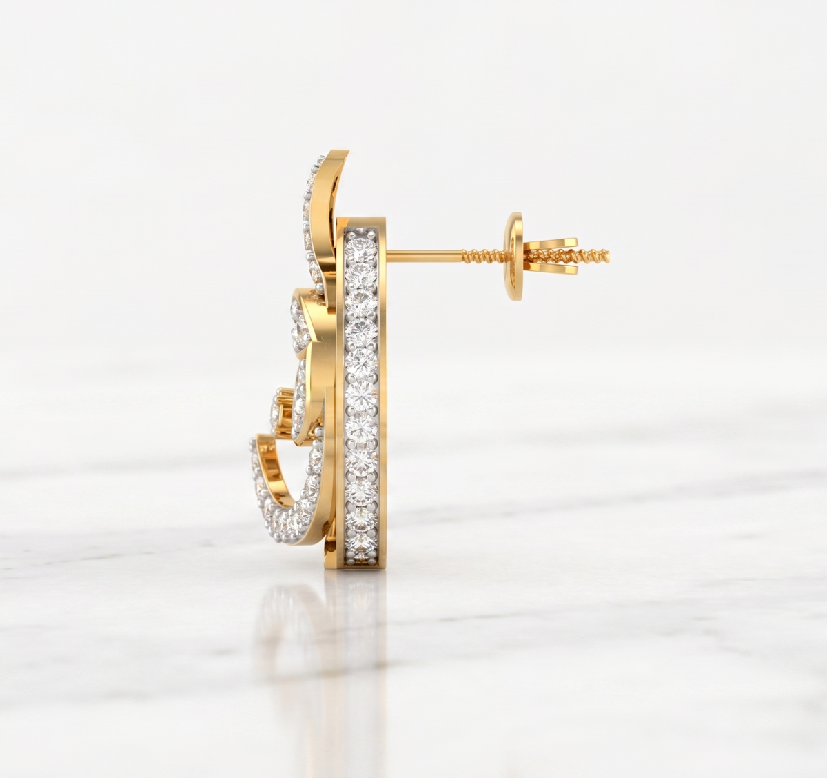 AOS Signature Pear-Cut Botanical Earrings