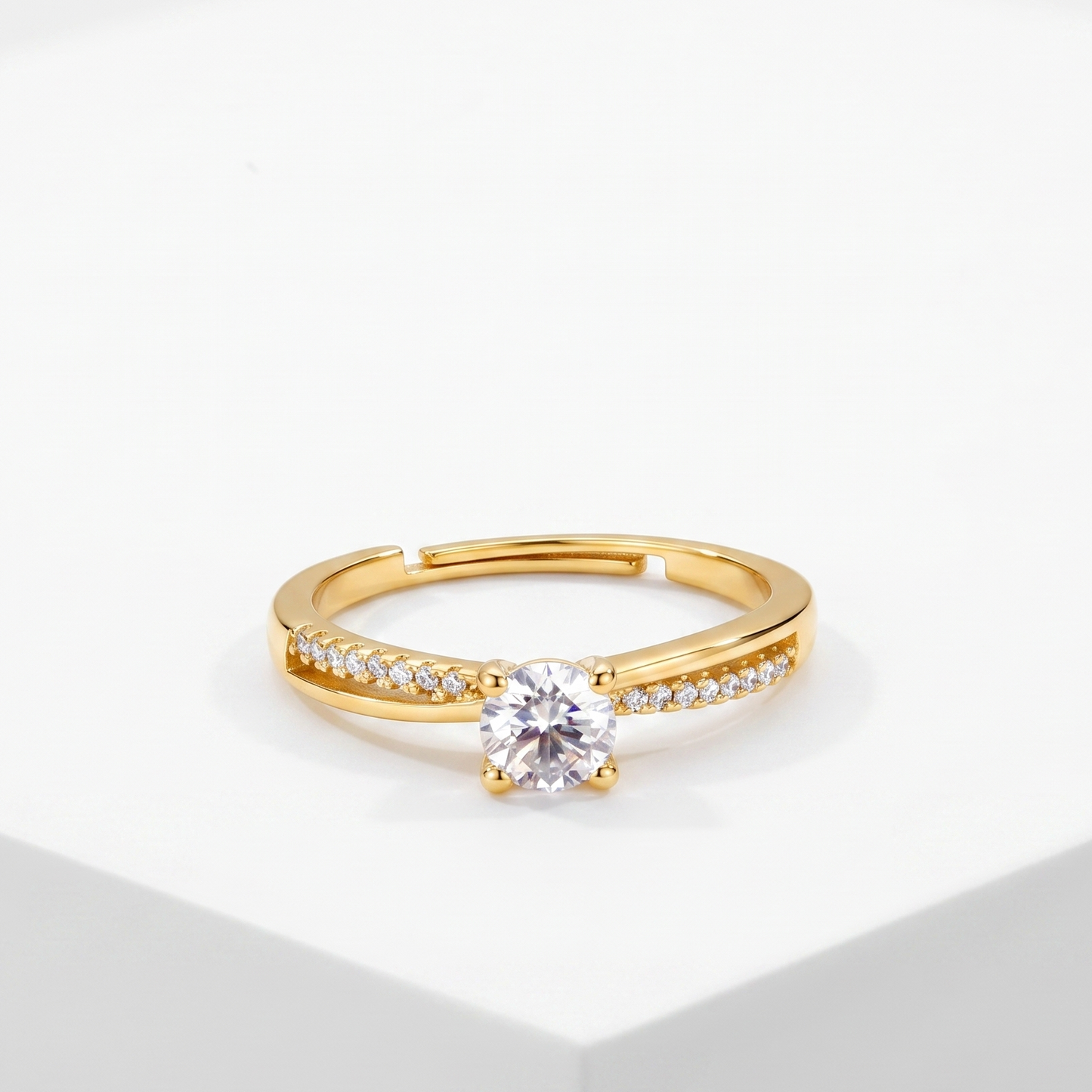 A silver-tone 925 ring