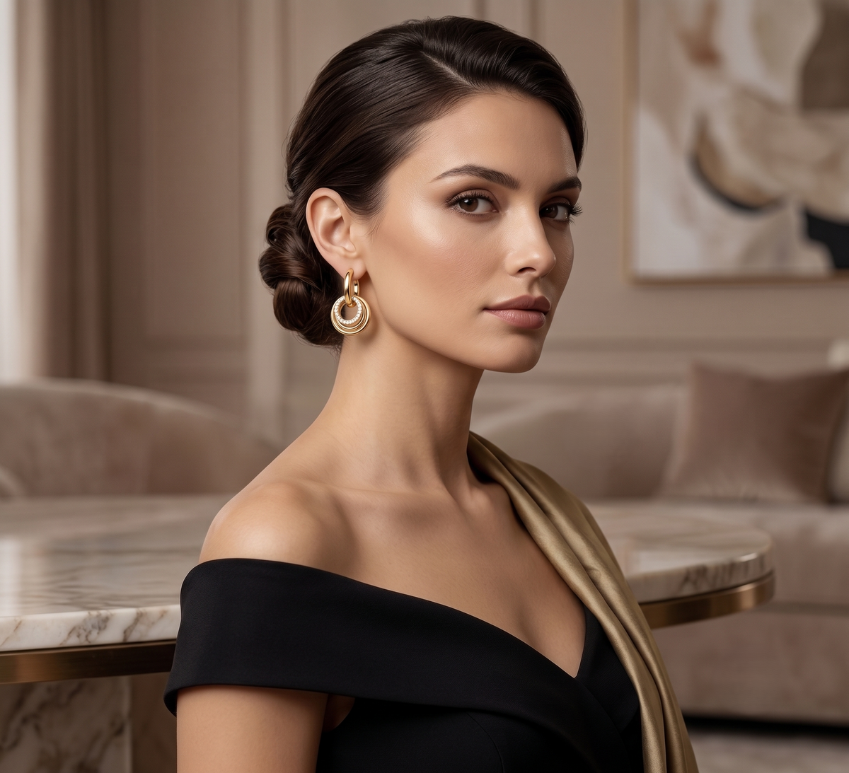 The Infinity Loop Silver Hoop Earrings