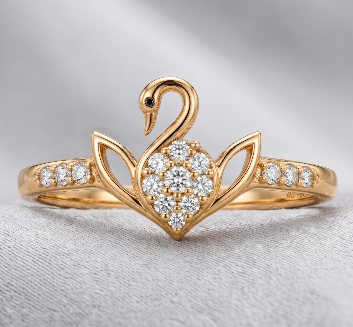 The Sterling Silver Swan Ring