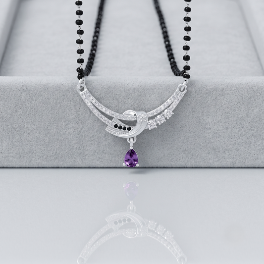The Royal Orchid Silver Mangalsutra