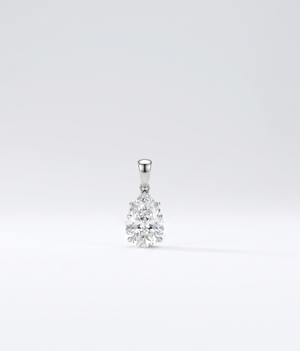 The White & Rose Gold 925 Silver Pendant