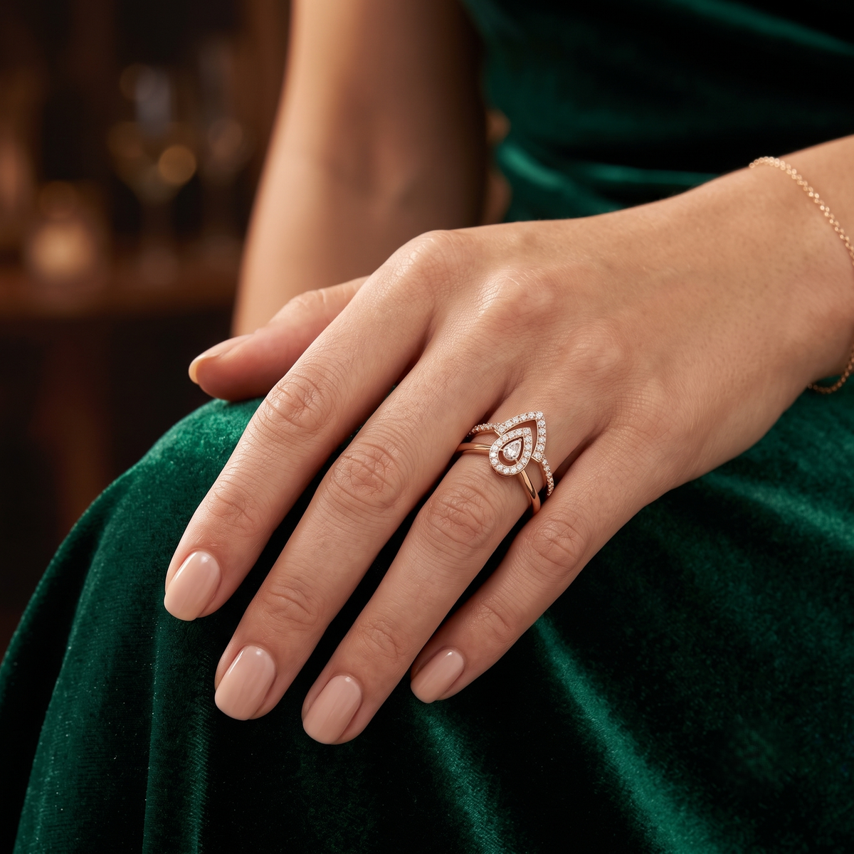 Modern Celestial Contour 925 Silver Ring