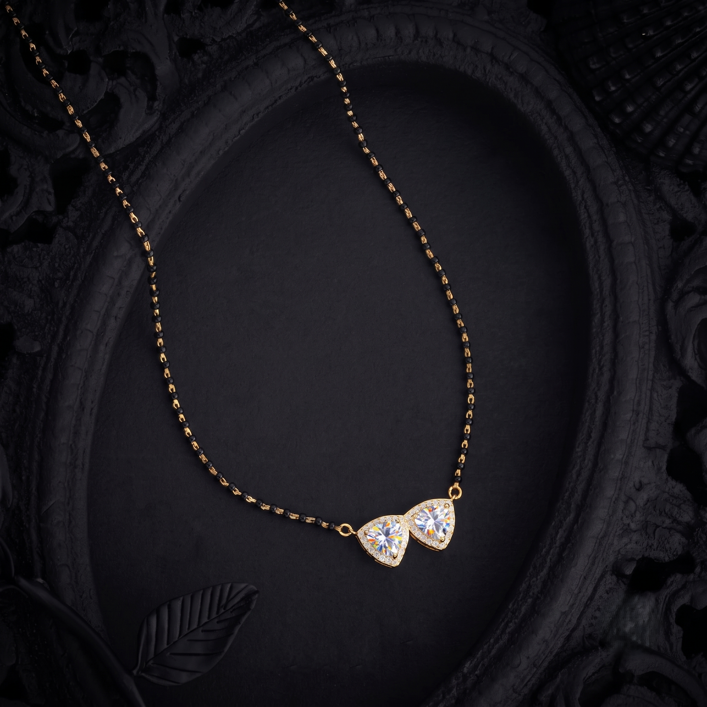 The Modern Duo Silver Mangalsutra