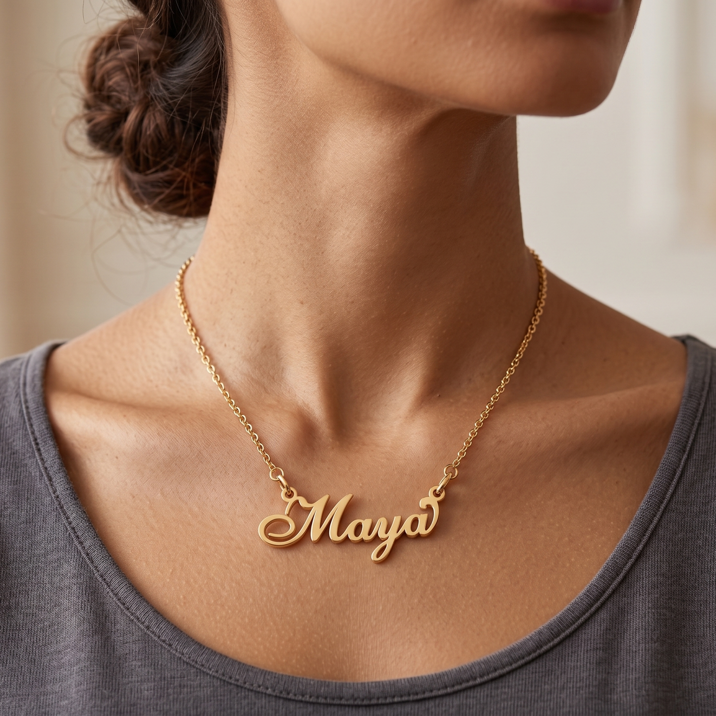 The Maya Design Name 925 Silver Chain Pendant