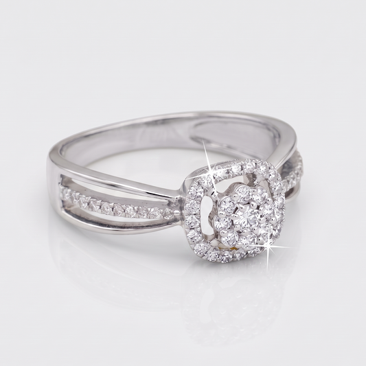 The Cushion Shape 925 Silver Ring