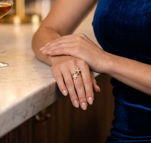 The Infinity Faith Double Cross Silver Ring