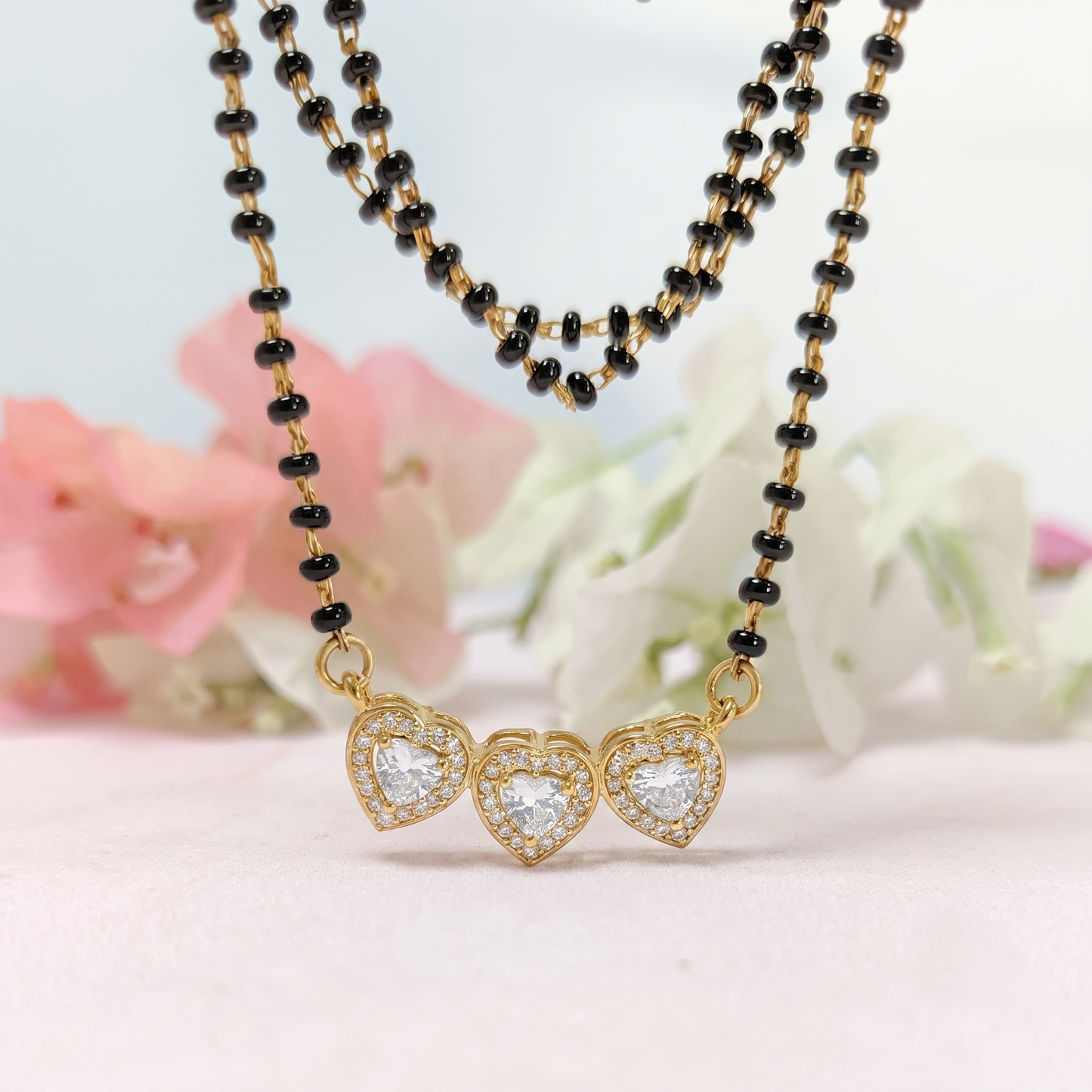 The Trinity of Love Silver Mangalsutra