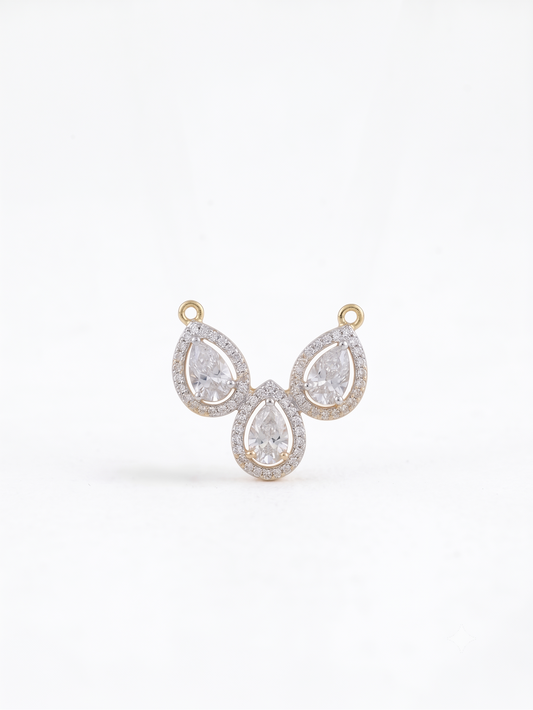 The Pear Shape Mangalsutra in 925 Silver