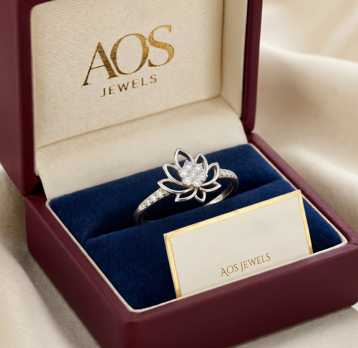 The Sterling Silver Lotus Bloom Ring