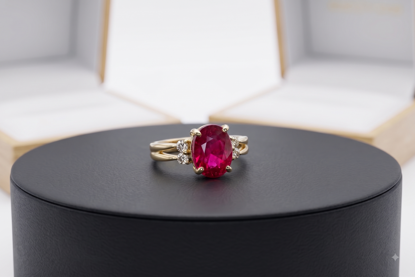 Classic Oval Ruby Statement Ring
