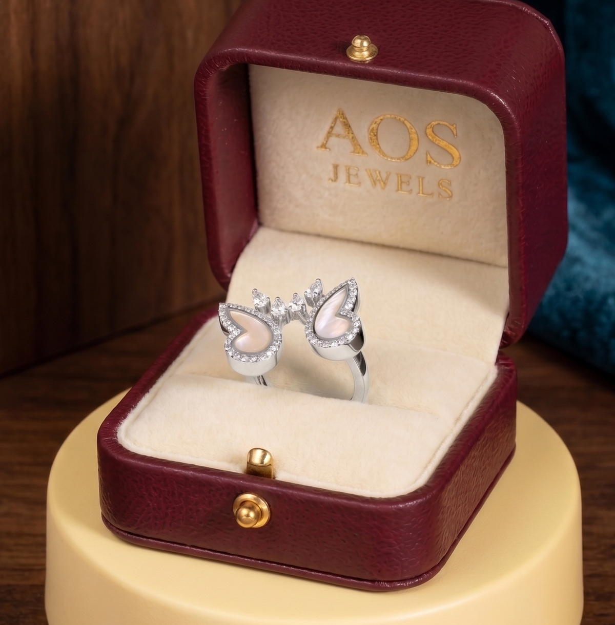 Sterling Silver Butterfly Wing Statement Ring