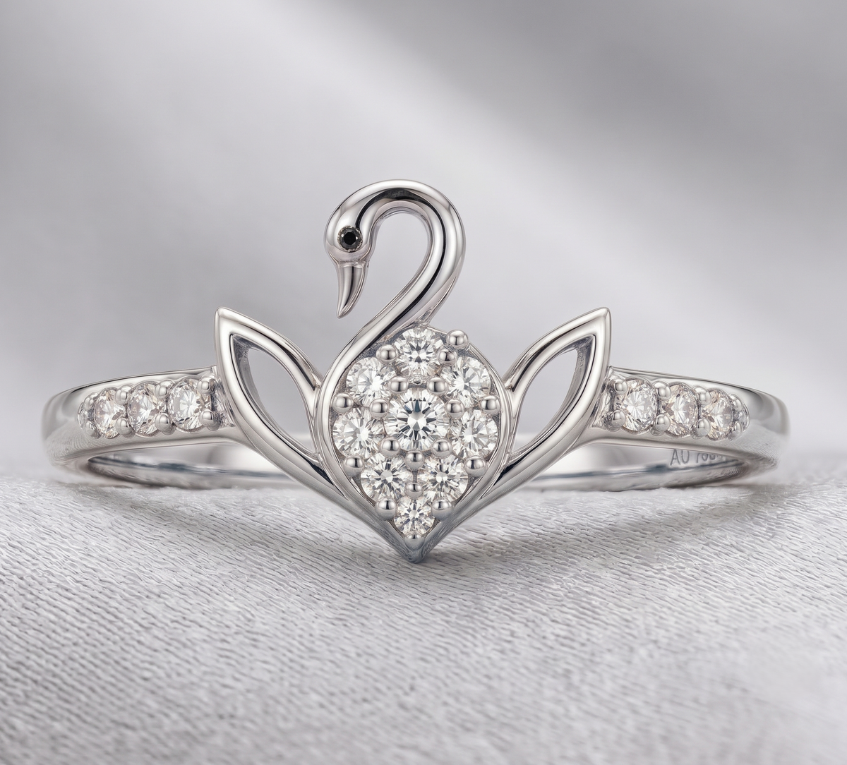 The Sterling Silver Swan Ring