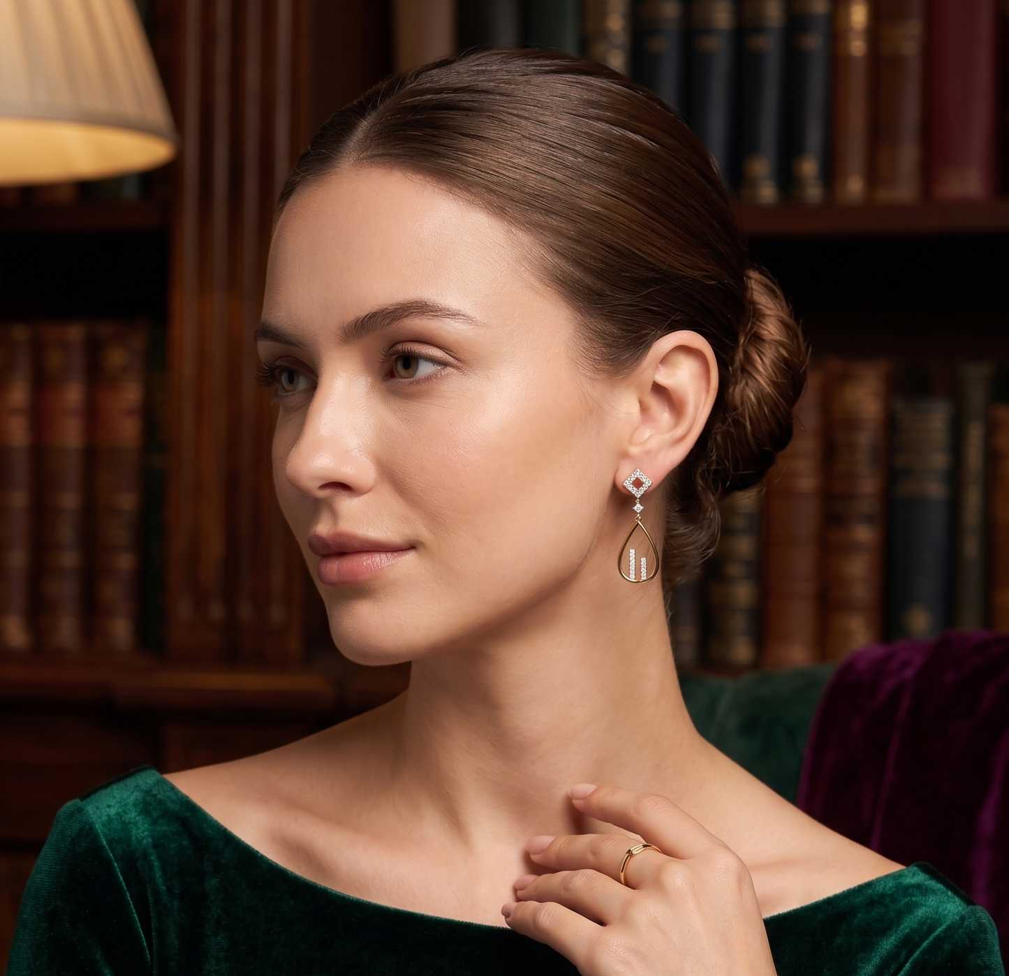 The Geometric Teardrop Sterling Silver Earrings