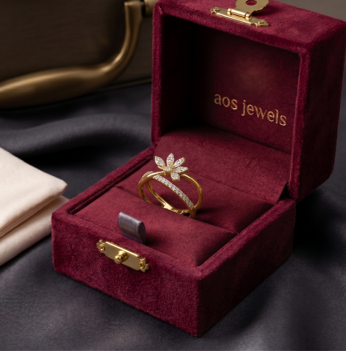 The Enchanted Lotus Bypass Ring