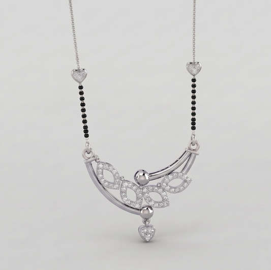 The Luminous Vine Arch Silver Mangalsutra