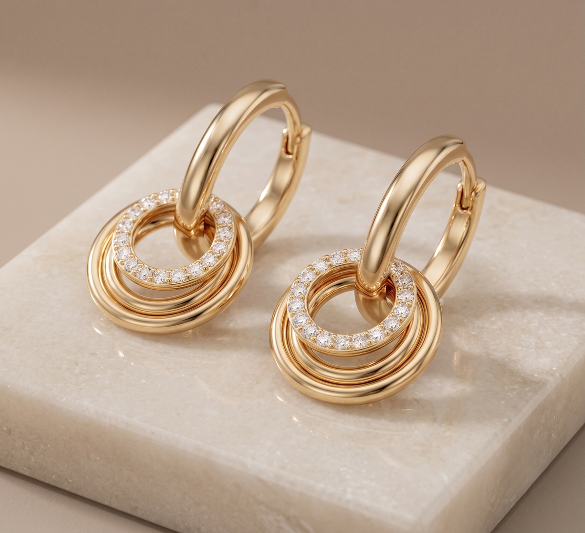 The Infinity Loop Silver Hoop Earrings