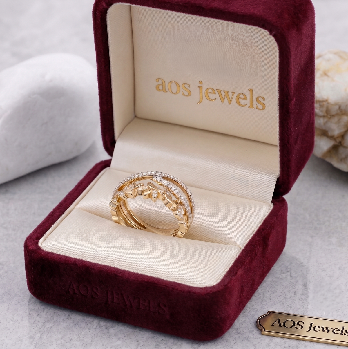 The 'Enchanted Forest' Layered Silver Ring