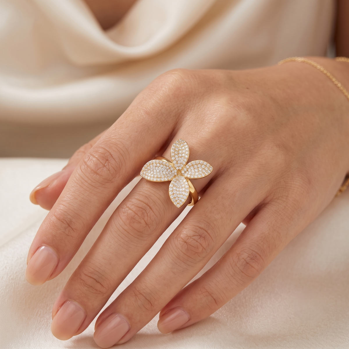 Sterling Silve Butterfly Motif 925 Silver Ring