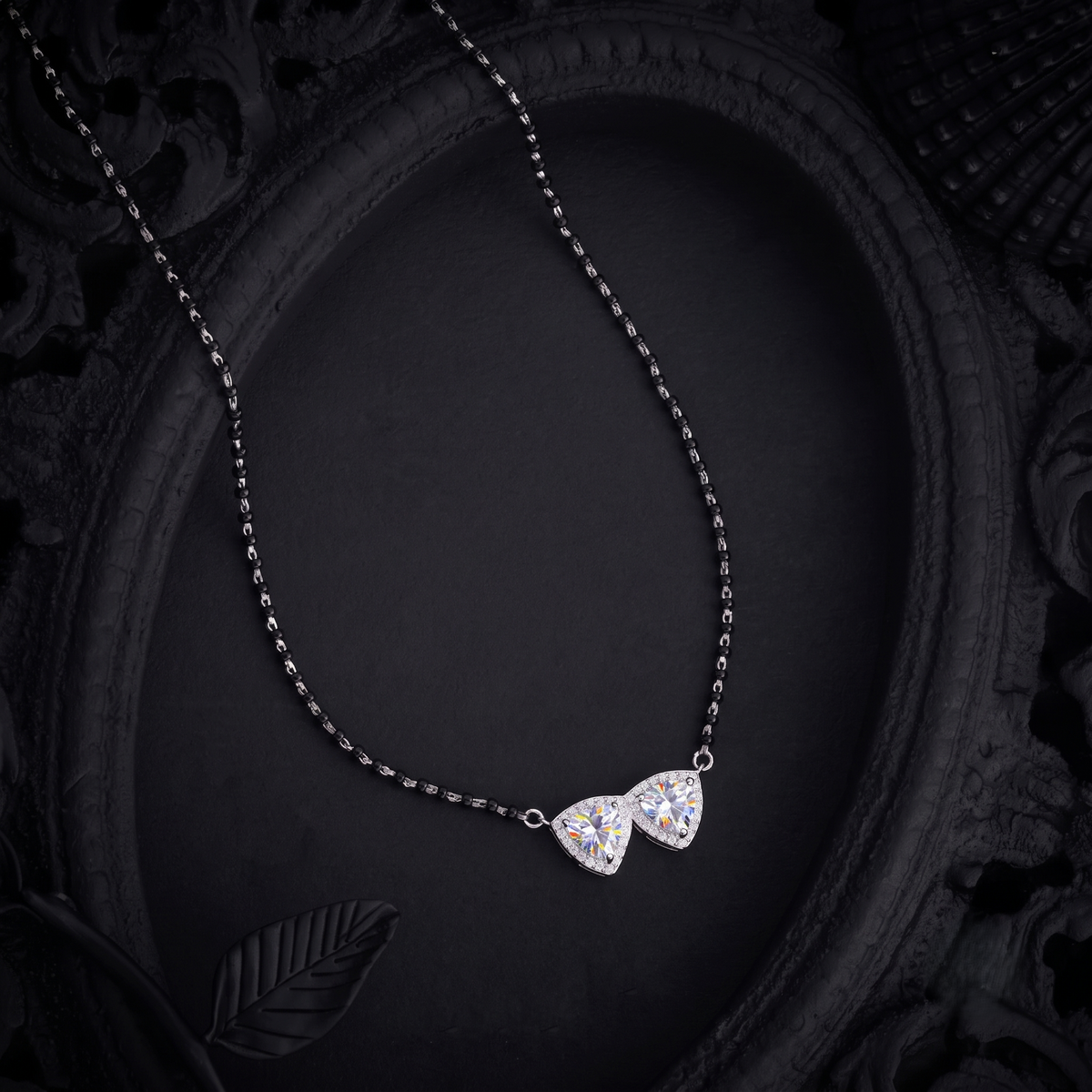 The Modern Duo Silver Mangalsutra