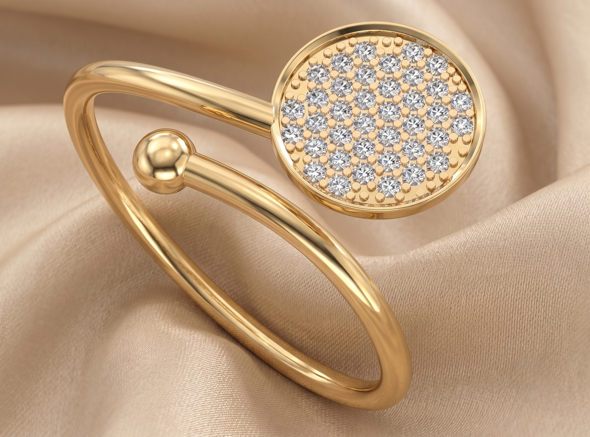 The Sterling Harmony Disc Silver Ring