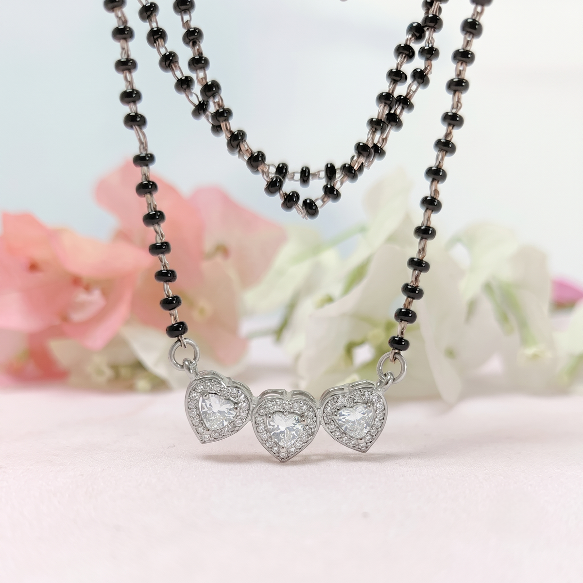 The Trinity of Love Silver Mangalsutra