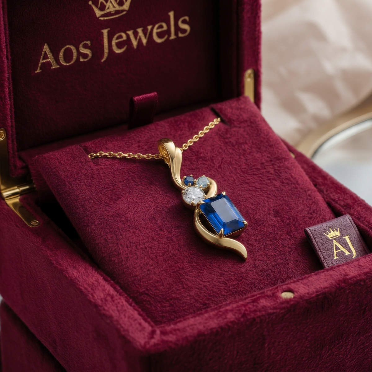 The Azure Wave Silver Pendant
