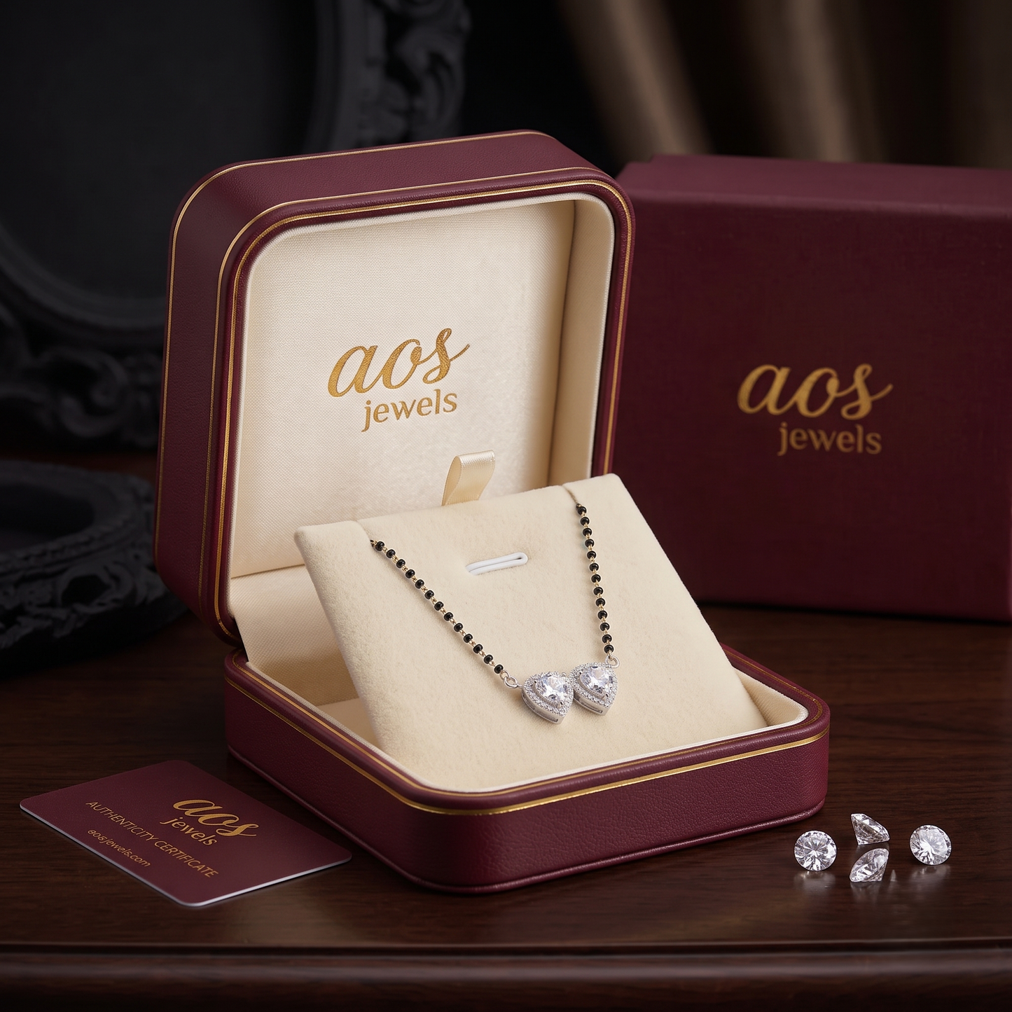 The Modern Duo Silver Mangalsutra