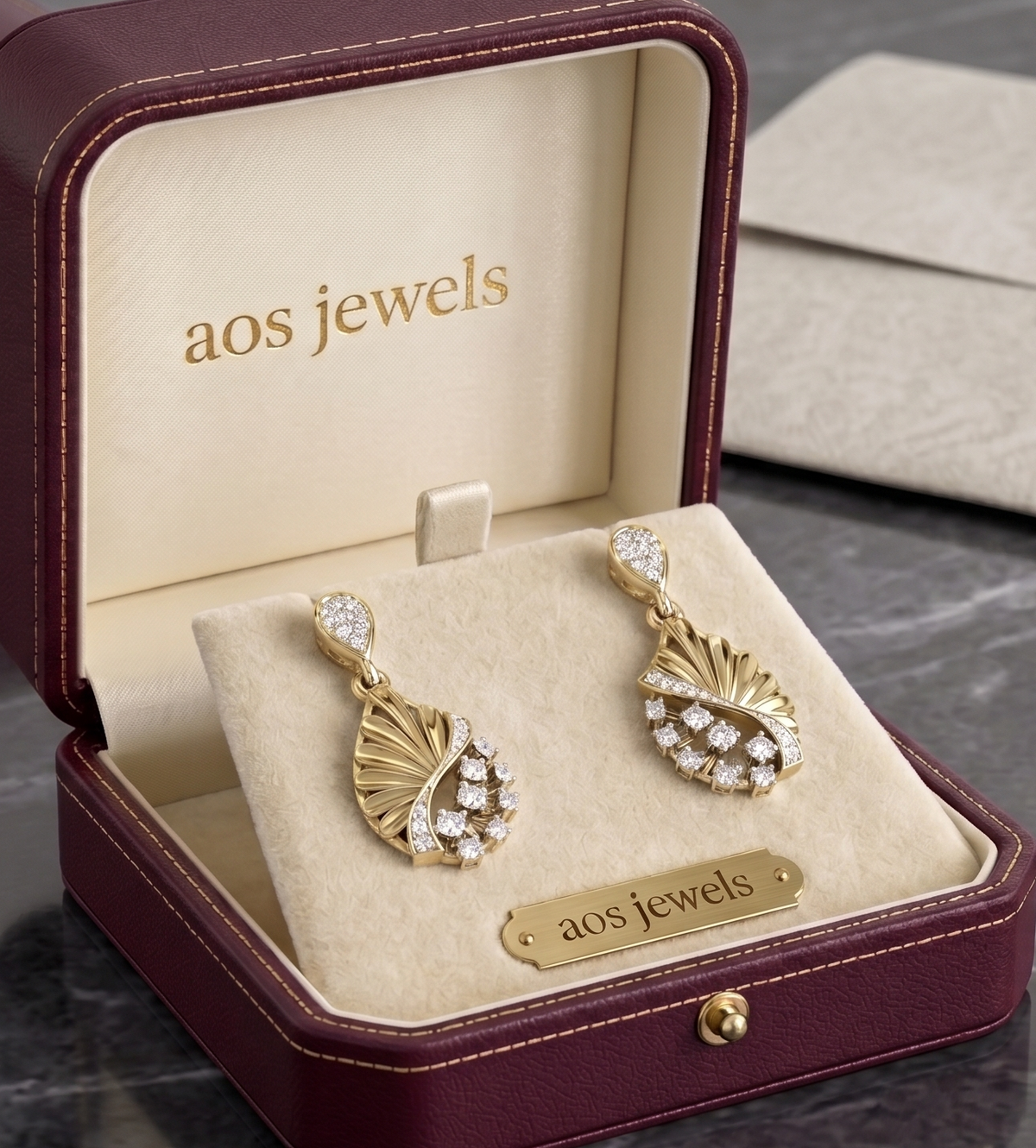 The AOS Oceanic Swirl Silver Earring