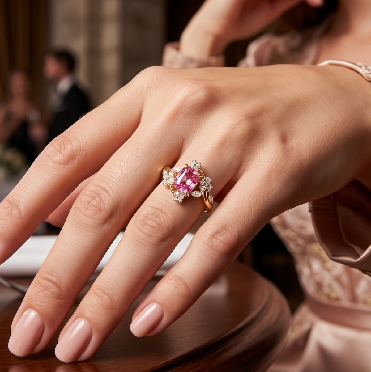 The Silver Fuchsia Garden Ring