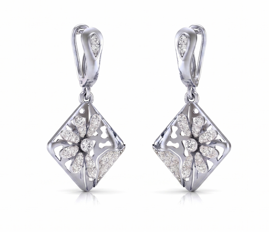 The Enchanted Flora Rhombus Earrings