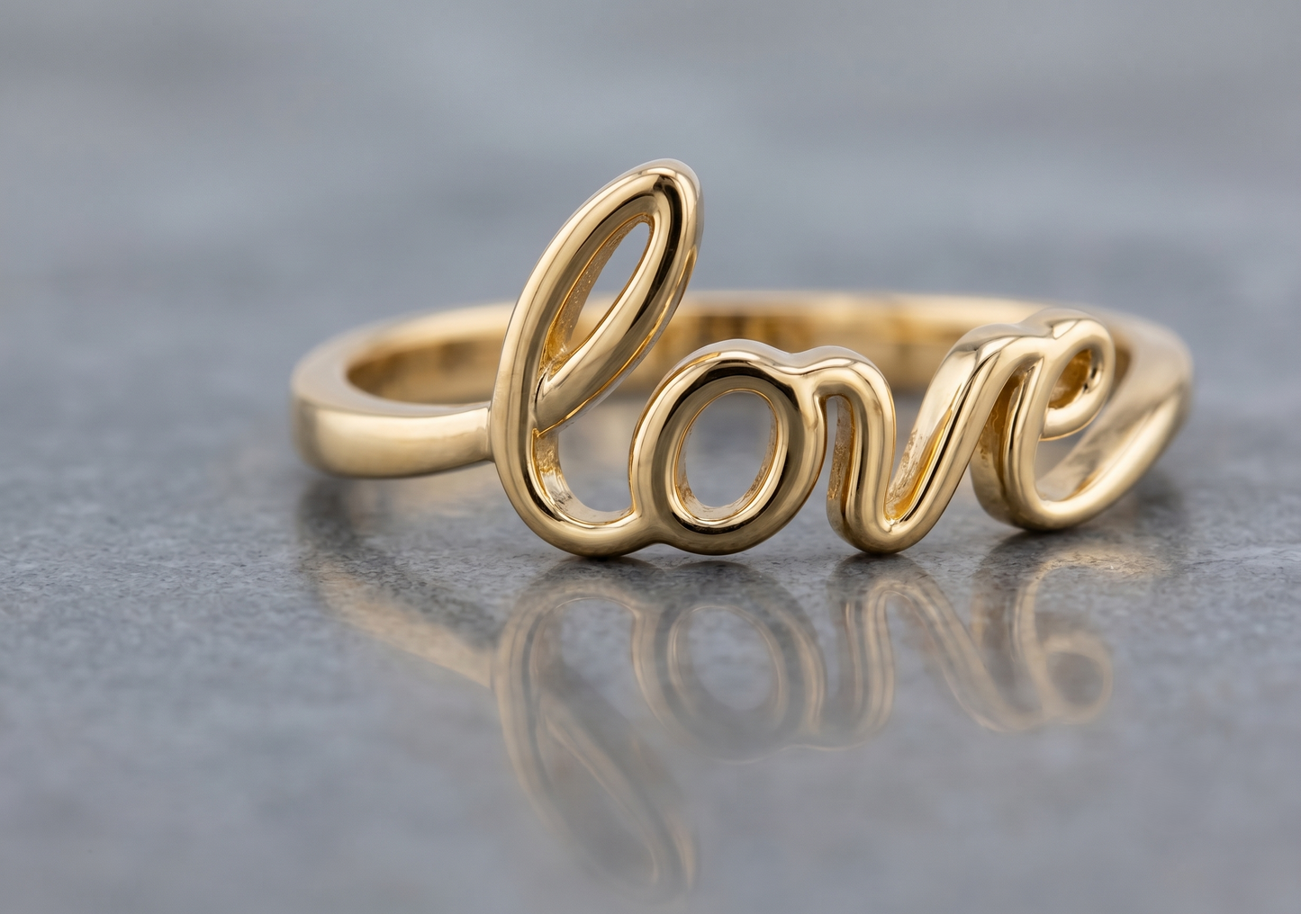 The Love Band in 925 Silver Ring