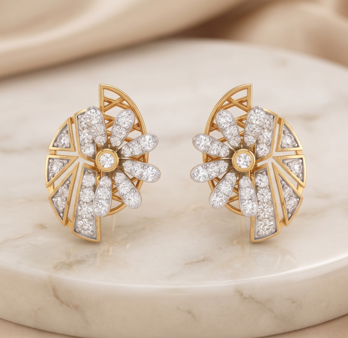 The Silver Nautilus Shell Earrings