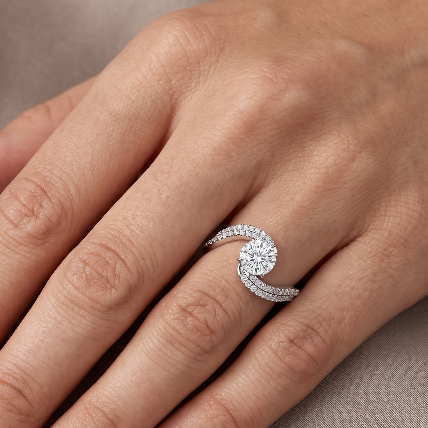 The Twist Ring In 925 Silver Ring