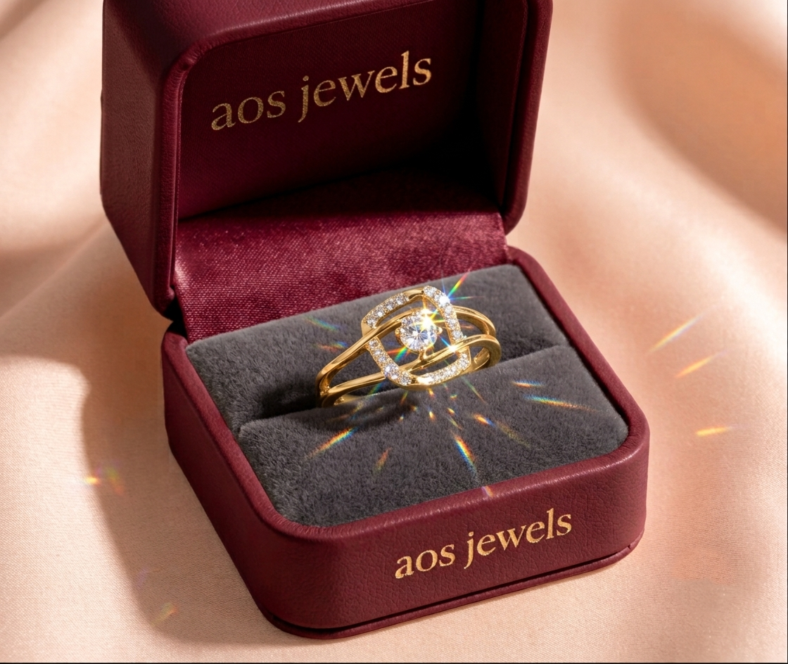 925 Sterling Silver Floating Solitaire Ring