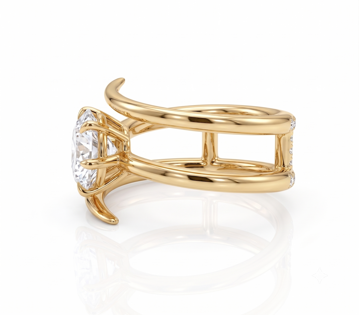 925 Sterling Silver Marquise Solitaire Wrap Ring