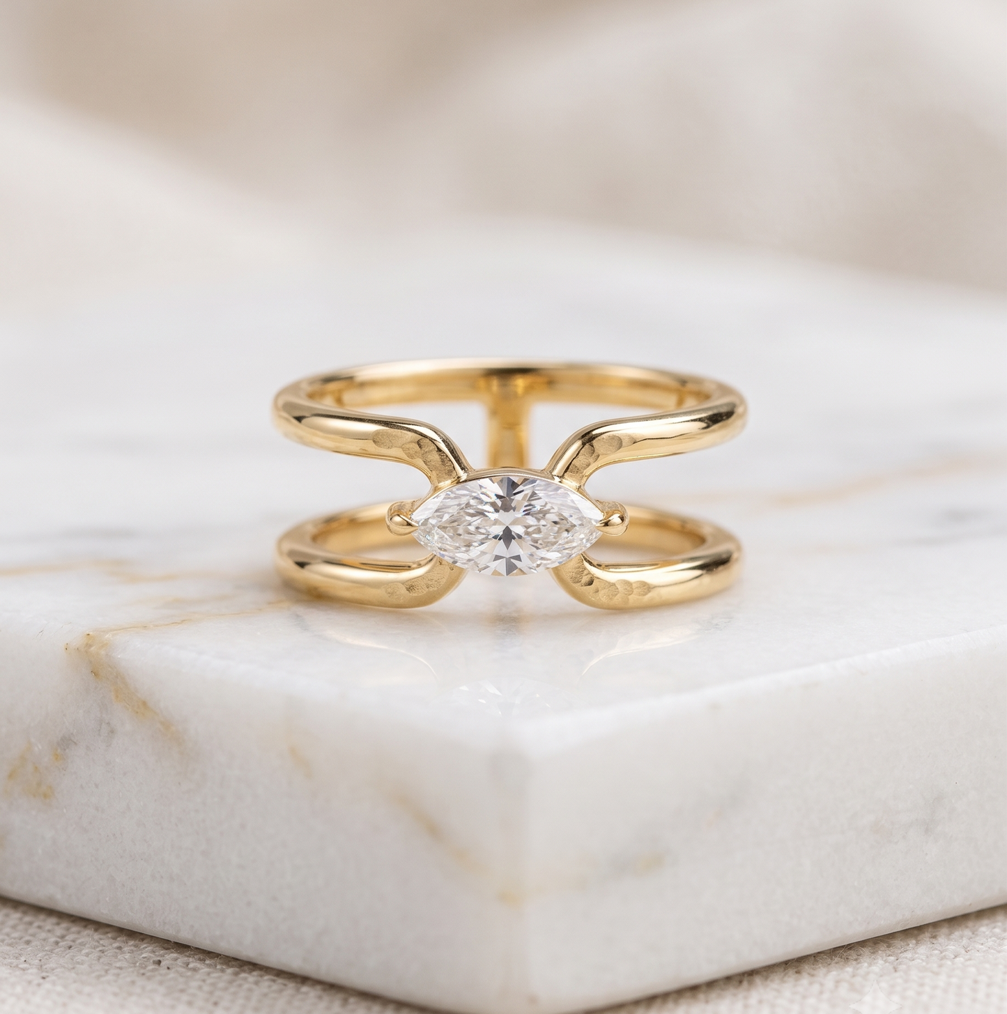 The "Nova" Double Band Silver Ring