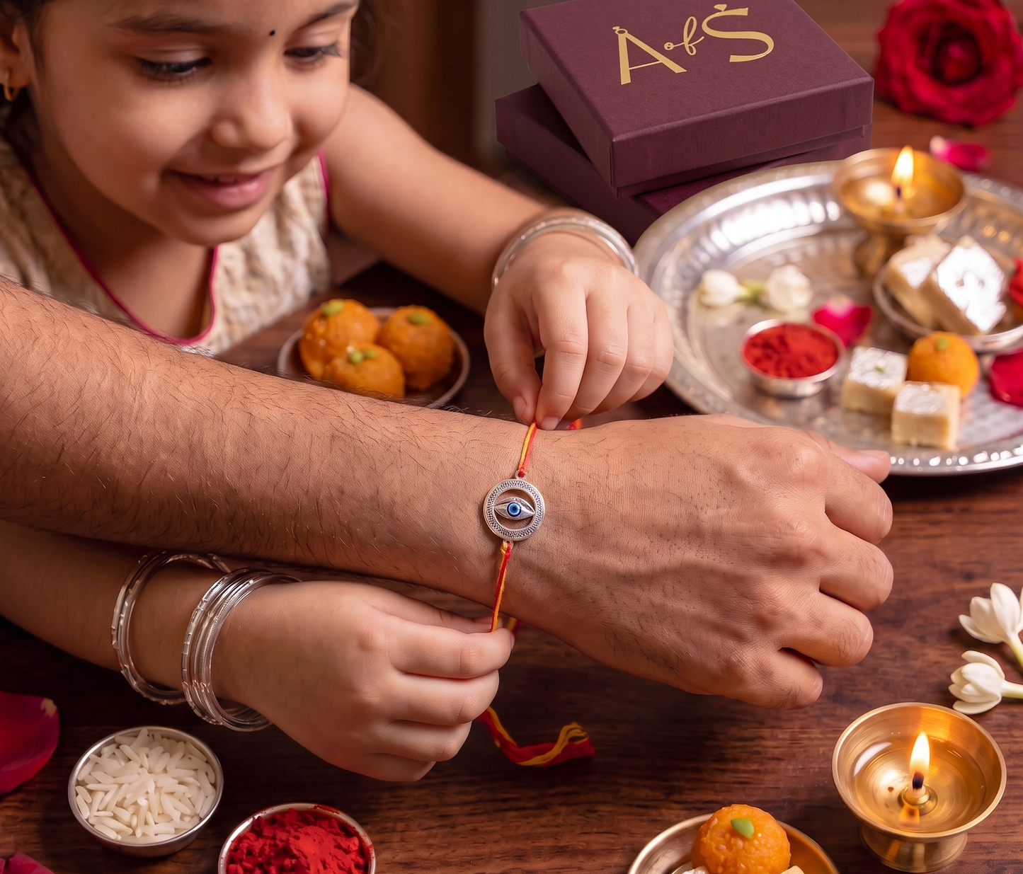 The Evil Eye 925 Silver Rakhi